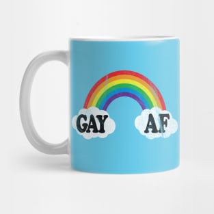 Gay Pride Month LGBT Rainbow| Funny Gay AF Shirt Mug